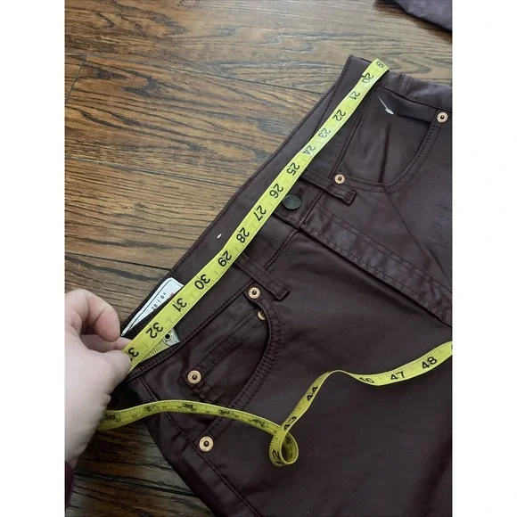 Gap Women's Size 28 / 6 Short Vintage Slim Mid Rise Coated‎ Shiny **Measure 32" - Picture 9 of 9